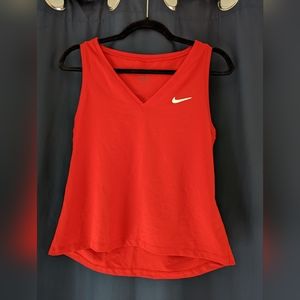 Nike Dri-Fit Slim Fit Tank Top, Small, Red